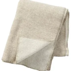 Wolldecke Merino/Lammwolle Peak 180x130cm natur beige Sale^Klippan Discount