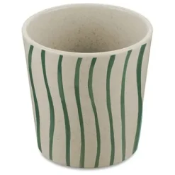 Becher 190ml CONNECT CUP S MONSTERA STRIPES nature desert sand 4er-Set^Koziol Online