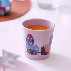 Becher 190ml CONNECT CUP S TRUCKS organic grey trucks^Koziol Online