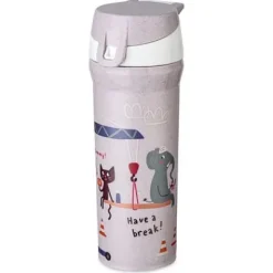 Trinkflasche 500ml STAN 0,5 TRUCKS organic grey trucks^Koziol Online