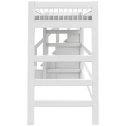 Lifetime Hochbett Breeze mit Treppe und Deluxe Lattenrost lackiert^Lifetime Kidsrooms Outlet