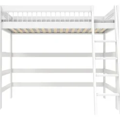 Lifetime Hochbett Breeze mit Deluxe Lattenrost lackiert schräge Leiter^Lifetime Kidsrooms Hot