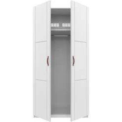 Lifetime Schrank 100cm mit 2 Türen und Kleiderstange lackiert^Lifetime Kidsrooms Hot