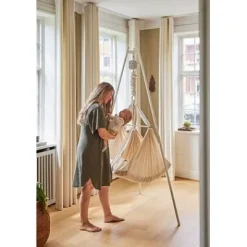 Set Federwiege Zwillinge Basic mit Ständer Basic & Motor LeeLo02 natur^Membantu® Outlet