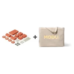 Dreamer Set Konstruktionsspielzeug orange/hellgrün inkl. Travel Bag Transporttasche grau^MODU® Discount