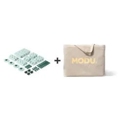 Dreamer Set Konstruktionsspielzeug mint/dunkelgrün mit gratis Travel Bag Transporttasche grau^MODU® Hot