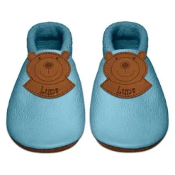 babyschuhe bär & name babyblau 08 L^nens company Best