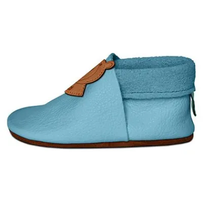 babyschuhe bär & name babyblau 08 L^nens company Best