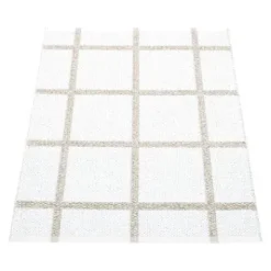 Teppich Ada White/Stone Metallic 70 x 100 cm AD0710 Sale^Pappelina Outlet