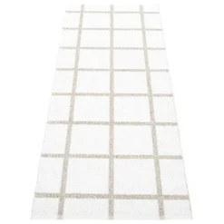 Teppich Ada White/Stone Metallic 70 x 225 cm AD0722 Sale^Pappelina Sale