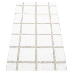 Teppich Ada White/Stone Metallic 70 x 150 cm AD0715 Sale^Pappelina New