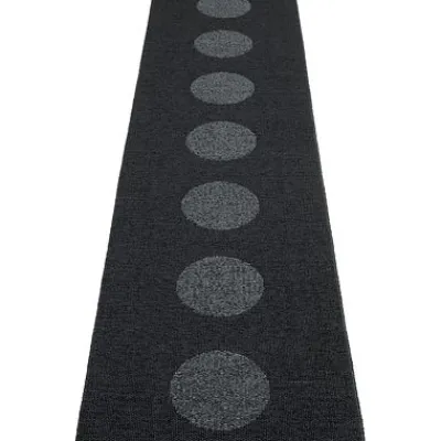 Teppich VERA 2,0 Bio Edition Black/Black Metallic 70 x 280 cm V2X728^Pappelina New