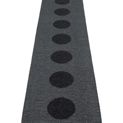 Teppich VERA 2,0 Bio Edition Black/Black Metallic 70 x 280 cm V2X728^Pappelina New
