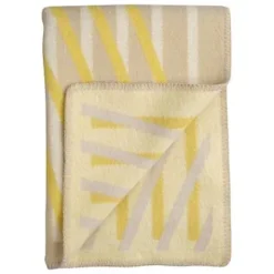 BISLETT Lammwolldecke 130x200cm Lemon tart 5153^Roros Tweed Online