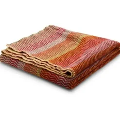 FRI Lammwolldecke 150 x 200cm Summer red 3454^Roros Tweed Clearance