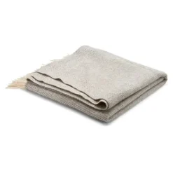 KATTEFOT Wolldecke 220 x 140cm hellgrau meliert 55404^Roros Tweed Sale