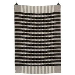 KVAM Lammwolldecke 135 x 200cm grau 5211^Roros Tweed Online