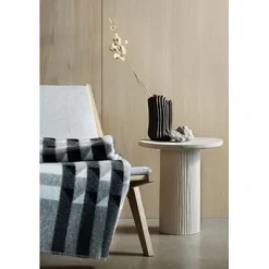 KVAM Lammwolldecke 135 x 200cm grau 5211^Roros Tweed Online