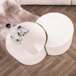 Couchtisch Stone Moonset 2er Set Marmor^Rubjerg Design New