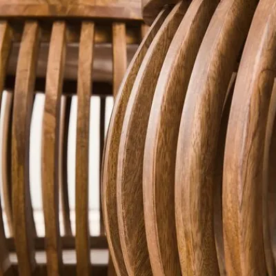 Couchtisch 2er Set Tweak Curve Ø80/Ø60cm Mangoholz massiv^Rubjerg Design Online