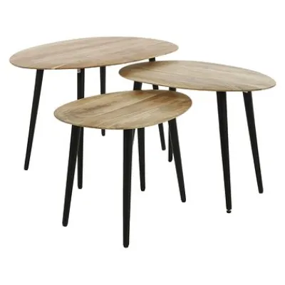 Couchtisch Organisch 3er Set Akazie massiv^Rubjerg Design Best