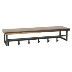 Garderobe Daytona 6 Haken mit Hutablage Nussbaum massiv^Rubjerg Design Online
