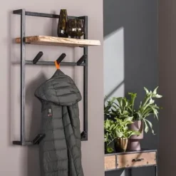 Garderobe Air Solid Hoch 6 Haken mit Hutablage Akazie massiv^Rubjerg Design Outlet
