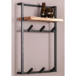 Garderobe Air Solid Hoch 6 Haken mit Hutablage Akazie massiv^Rubjerg Design Outlet