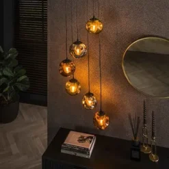 Hängelampe Stellar 6 Leuchten Artic schwarz^Rubjerg Design