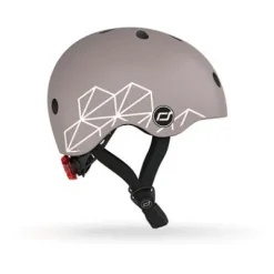 Helm XXS-S Graphics brown lines^Scoot & Ride Best