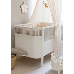 Baby- & Juniorbett Classic weiß FSC™^Sebra Clearance