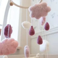 Filz-Mobile Wolken pink^Sebra Sale