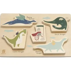 Kräftiges Puzzle aus Holz Dragon Tales Sale^Sebra Sale