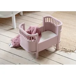 Puppenbett inkl. Matratze blossom pink^Sebra Outlet