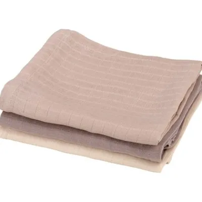 Spucktücher 3er Set moonlight beige beige^Sebra