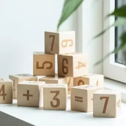 Zahlenblöcke 12 Stck. Holz^Sebra Hot