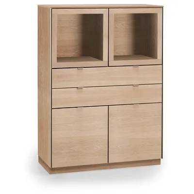Highboard 923 Eiche weiß geölt^Skovby Best