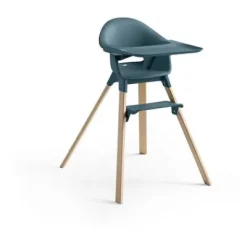 Clikk™ Hochstuhl Fjord blue/natur^Stokke® New