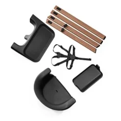 Clikk™ Hochstuhl SET inkl. Travel Bag schwarz / Warm Brown^Stokke® Best