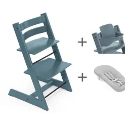 Mega Set Tripp Trapp Fjord blue + Babyset Fjord blue + Newbornset^Stokke® Outlet