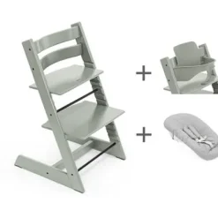 Mega Set Tripp Trapp Glacier Green + Babyset² Glacier Green + Newbornset^Stokke®