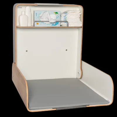 KAWAmaxi Wickeltisch modern design anthrazit/Eiche Dekor/anthrazit^Timkid Online