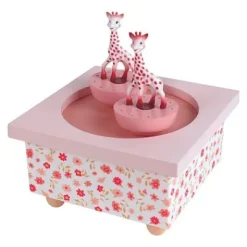 Spieluhr mit magnetisch tanzenden Giraffen und Blumen 6282436^Trousselier Hot