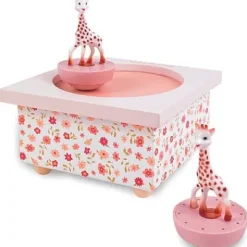 Spieluhr mit magnetisch tanzenden Giraffen und Blumen 6282436^Trousselier Hot